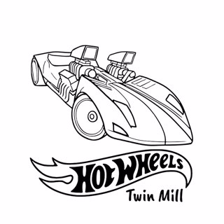 Hot Wheels coloring page 8
