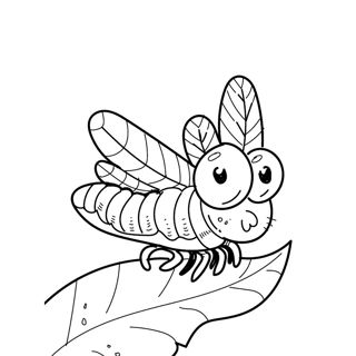 Whimsical Winged Wonder: A Cartoon Insect Adventure