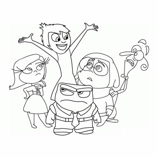 Inside Out coloring page 1