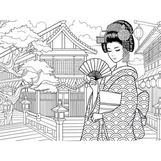 Tranquil Elegance: A Traditional Japanese Scene