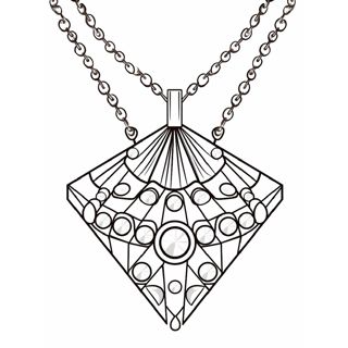 Intricate Geometric Pendant: A Stunning Jewel Design