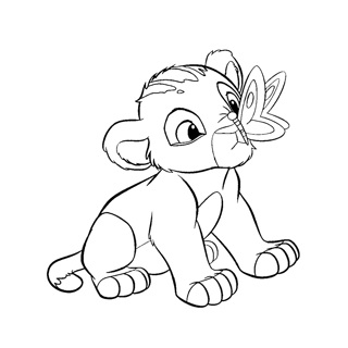 The King Lion coloring page 3