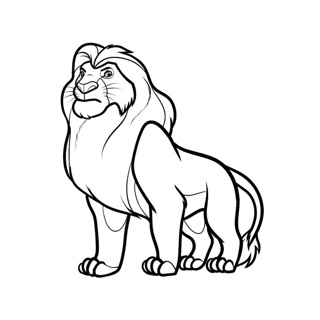 The King Lion coloring page 7