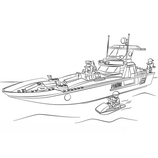 Lego Police Boat Pursuit: Maritime Mission