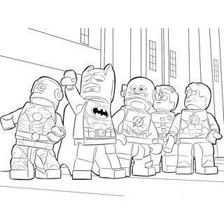 Lego coloring page 8