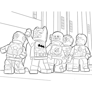 LEGO Superheroes Unite: A Coloring Adventure