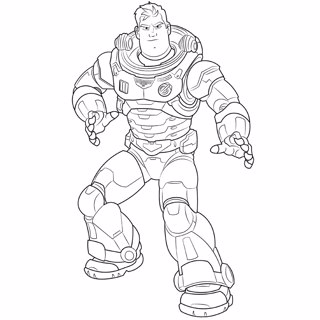Lightyear coloring page 4