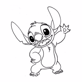 Lilo and Stitch coloring page 4
