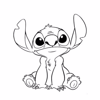 Lilo and Stitch coloring page 8