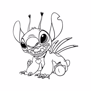 Lilo and Stitch coloring page 9