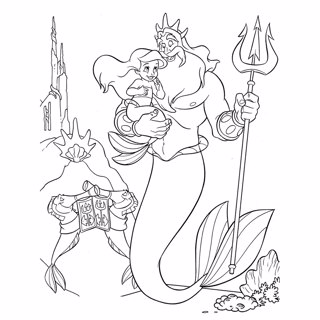 The Little Mermaid coloring page 6