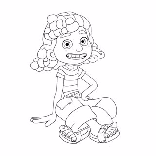 Lucas coloring page 9