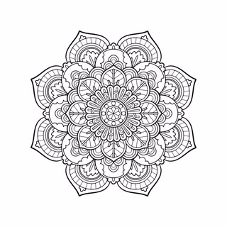 Mandala coloring page 1