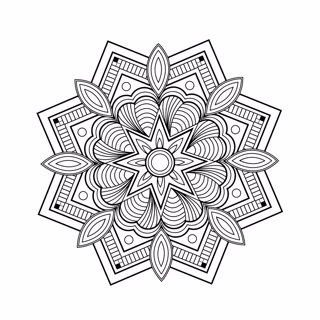 Mandala coloring page 4