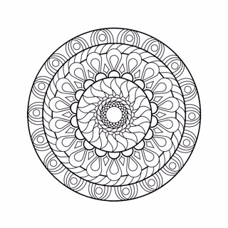 Mandala coloring page 6