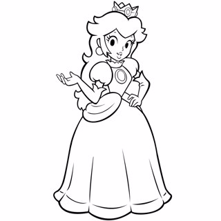 Mario coloring page 4