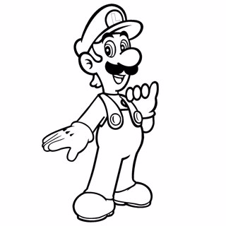 Mario coloring page 8