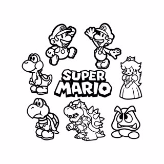 Mario coloring page 9