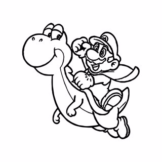 Mario coloring page 10