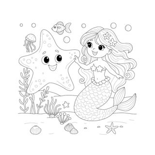 Under the Sea Adventures: Mermaid Meets Starfish