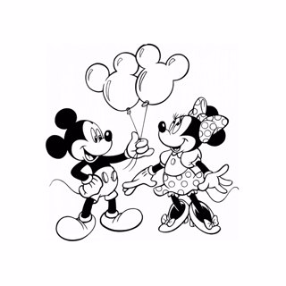 Mickey Mouse coloring page 8