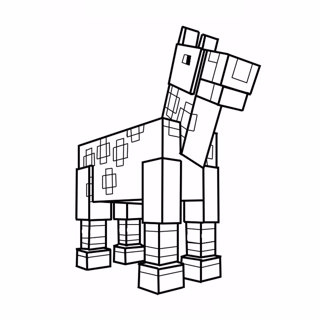 Minecraft coloring page 4