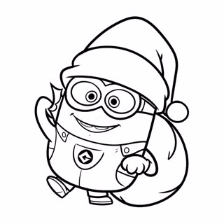 Minions coloring page 1