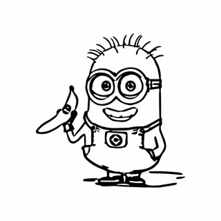 Minions coloring page 6