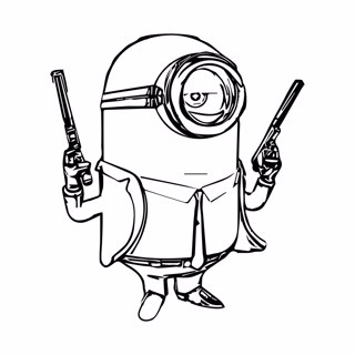 Minions coloring page 7