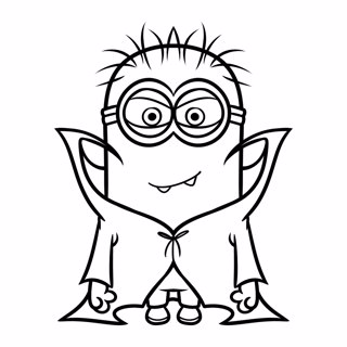 Minions coloring page 8