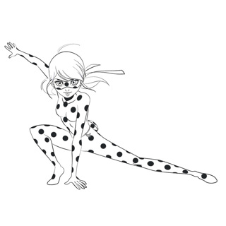 Miraculous coloring page 1