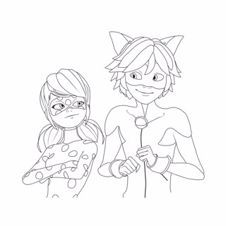 Miraculous coloring page 4