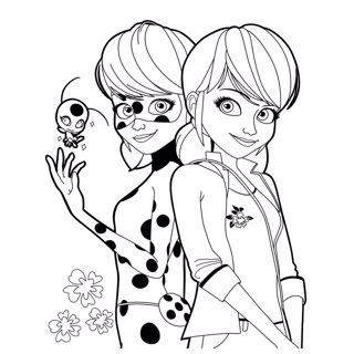 Miraculous coloring page 5