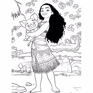 Moana coloring page 6