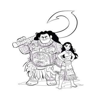 Moana coloring page 9