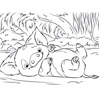 Moana coloring page 12