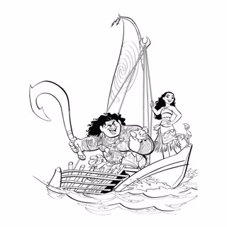 Moana coloring page 15