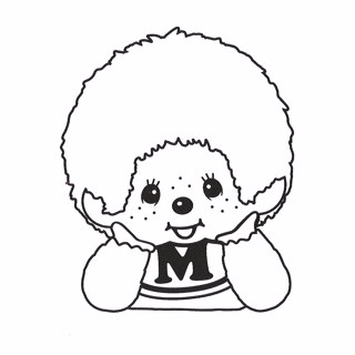 Monchhichi coloring page 2