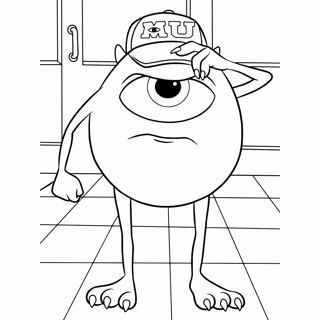 Monster Inc coloring page 4