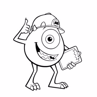 Monster Inc coloring page 10