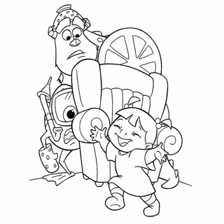 Monster Inc coloring page 12