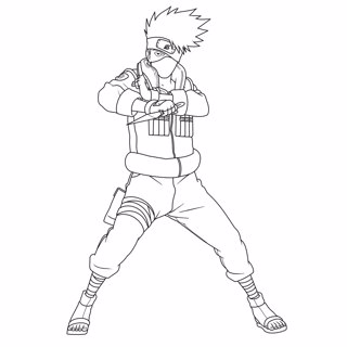 Naruto coloring page 4