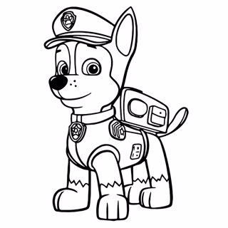 Paw Patrol coloring page 1