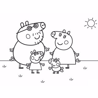 Peppa Pig coloring page 1