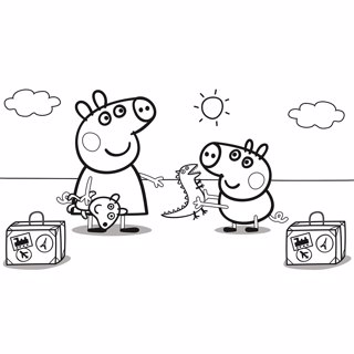 Peppa Pig coloring page 3