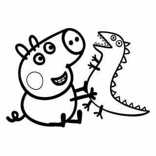 Peppa Pig coloring page 4