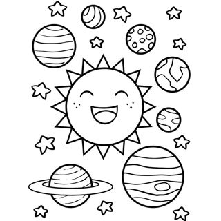 Cosmic Smiles: Fun and Friendly Planets in Space