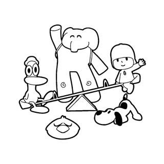 Pocoyo coloring page 2