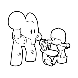 Pocoyo coloring page 3