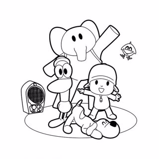 Pocoyo coloring page 6